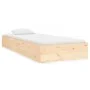 Solid wood bed frame 75x190 cm by vidaXL, Beds and slatted bases - Ref: Foro24-820062, Price: 73,98 €, Discount: %