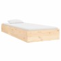 Solid wood bed frame 75x190 cm by vidaXL, Beds and slatted bases - Ref: Foro24-820062, Price: 74,95 €, Discount: %