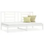Solid white pine wood sofa bed 90x200 cm by vidaXL, Beds and slatted bases - Ref: Foro24-3108057, Price: 133,57 €, Discount: %