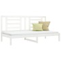 Sofá cama madera maciza de pino blanco 90x200 cm de vidaXL, Camas y somieres - Ref: Foro24-3108057, Precio: 124,34 €