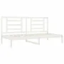 Sofá cama madera maciza de pino blanco 90x200 cm de vidaXL, Camas y somieres - Ref: Foro24-3108057, Precio: 133,57 €, Descuen...