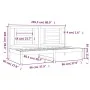 Sofá cama madera maciza de pino blanco 90x200 cm de vidaXL, Camas y somieres - Ref: Foro24-3108057, Precio: 133,57 €, Descuen...