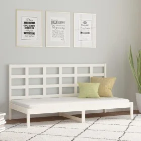 Solid white pine wood sofa bed 80x200 cm by vidaXL, Beds and slatted bases - Ref: Foro24-3108208, Price: 132,88 €, Discount: %