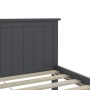 Solid gray pine wood bed frame 160x200 cm by vidaXL, Beds and slatted bases - Ref: Foro24-322206, Price: 158,85 €, Discount: %