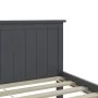 Solid gray pine wood bed frame 160x200 cm by vidaXL, Beds and slatted bases - Ref: Foro24-322206, Price: 156,74 €, Discount: %