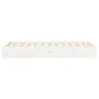 White single solid wood bed frame 75x190 cm by vidaXL, Beds and slatted bases - Ref: Foro24-820063, Price: 86,78 €, Discount: %