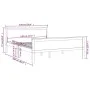 Bettgestell aus massivem Kiefernholz, honigbraun, 120 x 200 cm von vidaXL, Betten und Lattenroste - Ref: Foro24-322190, Preis...