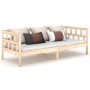 Solid pine wood sofa bed 90x190 cm by vidaXL, Beds and slatted bases - Ref: Foro24-820217, Price: 121,04 €, Discount: %