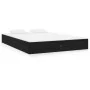 Black solid wood bed frame King Size 150x200 cm by vidaXL, Beds and slatted bases - Ref: Foro24-820041, Price: 118,62 €, Disc...