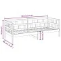 Solid pine wood sofa bed 90x190 cm by vidaXL, Beds and slatted bases - Ref: Foro24-820217, Price: 119,12 €, Discount: %