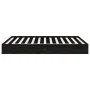 Black solid wood bed frame King Size 150x200 cm by vidaXL, Beds and slatted bases - Ref: Foro24-820041, Price: 118,62 €, Disc...