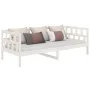 Schlafsofa aus massivem weißem Kiefernholz, 90 x 200 cm von vidaXL, Betten und Lattenroste - Ref: Foro24-820208, Preis: 93,69...