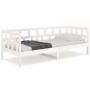 Sofá cama madera maciza de pino blanco 90x200 cm de vidaXL, Camas y somieres - Ref: Foro24-820208, Precio: 127,01 €, Descuent...