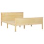 Solid pine wood bed frame 140x200 cm by vidaXL, Beds and slatted bases - Ref: Foro24-322177, Price: 123,63 €, Discount: %