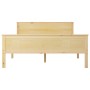 Solid pine wood bed frame 140x200 cm by vidaXL, Beds and slatted bases - Ref: Foro24-322177, Price: 123,63 €, Discount: %