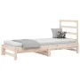 Removable sofa bed solid pine wood 2x(90x190) cm by vidaXL, Beds and slatted bases - Ref: Foro24-3108312, Price: 135,47 €, Di...