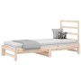 Sofá cama extraíble madera maciza de pino 2x(90x190) cm de vidaXL, Camas y somieres - Ref: Foro24-3108312, Precio: 137,25 €, ...