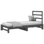 Removable sofa bed solid gray pine wood 2x(90x200) cm by vidaXL, Beds and slatted bases - Ref: Foro24-3108304, Price: 178,20 ...