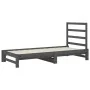 Removable sofa bed solid gray pine wood 2x(90x200) cm by vidaXL, Beds and slatted bases - Ref: Foro24-3108304, Price: 178,20 ...