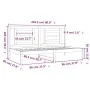 Sofá cama madera maciza de pino 90x200 cm de vidaXL, Camas y somieres - Ref: Foro24-3108056, Precio: 106,95 €, Descuento: %