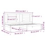 Sofá cama madera maciza de pino 90x200 cm de vidaXL, Camas y somieres - Ref: Foro24-3108056, Precio: 109,82 €, Descuento: %