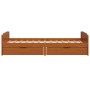 Bed frame with drawers solid brown pine wood 90x200 cm by vidaXL, Beds and slatted bases - Ref: Foro24-322161, Price: 190,74 ...
