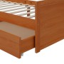 Bed frame with drawers solid brown pine wood 90x200 cm by vidaXL, Beds and slatted bases - Ref: Foro24-322161, Price: 190,74 ...