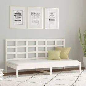 Schlafsofa aus massivem weißem Kiefernholz, 80 x 200 cm von vidaXL, Betten und Lattenroste - Ref: Foro24-3107911, Preis: 132,...
