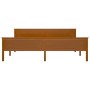 Solid pine wood bed frame honey brown 200x200 cm by vidaXL, Beds and slatted bases - Ref: Foro24-322194, Price: 108,34 €, Dis...