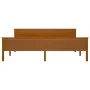 Solid pine wood bed frame honey brown 200x200 cm by vidaXL, Beds and slatted bases - Ref: Foro24-322194, Price: 107,00 €, Dis...