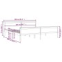 Bettgestell aus massivem Kiefernholz, honigbraun, 200 x 200 cm von vidaXL, Betten und Lattenroste - Ref: Foro24-322194, Preis...