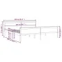 Solid pine wood bed frame honey brown 200x200 cm by vidaXL, Beds and slatted bases - Ref: Foro24-322194, Price: 107,00 €, Dis...