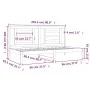 Solid pine wood sofa bed 80x200 cm by vidaXL, Beds and slatted bases - Ref: Foro24-3108061, Price: 115,20 €, Discount: %