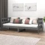 Schlafsofa aus massivem, grauem Kiefernholz, 90 x 200 cm von vidaXL, Betten und Lattenroste - Ref: Foro24-820209, Preis: 114,...