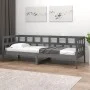 Schlafsofa aus massivem, grauem Kiefernholz, 90 x 200 cm von vidaXL, Betten und Lattenroste - Ref: Foro24-820209, Preis: 114,...