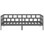 Solid gray pine wood sofa bed 90x200 cm by vidaXL, Beds and slatted bases - Ref: Foro24-820209, Price: 114,21 €, Discount: %
