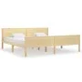 Solid pine wood bed frame 200x200 cm by vidaXL, Beds and slatted bases - Ref: Foro24-322180, Price: 105,62 €, Discount: %