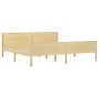 Estructura de cama madera maciza de pino 200x200 cm de vidaXL, Camas y somieres - Ref: Foro24-322180, Precio: 106,64 €, Descu...