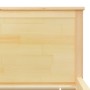 Solid pine wood bed frame 200x200 cm by vidaXL, Beds and slatted bases - Ref: Foro24-322180, Price: 106,71 €, Discount: %