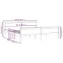 Solid pine wood bed frame 200x200 cm by vidaXL, Beds and slatted bases - Ref: Foro24-322180, Price: 105,62 €, Discount: %
