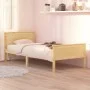 Solid pine wood bed frame 100x200 cm by vidaXL, Beds and slatted bases - Ref: Foro24-322175, Price: 72,85 €, Discount: %