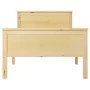 Solid pine wood bed frame 100x200 cm by vidaXL, Beds and slatted bases - Ref: Foro24-322175, Price: 72,85 €, Discount: %