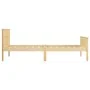 Solid pine wood bed frame 100x200 cm by vidaXL, Beds and slatted bases - Ref: Foro24-322175, Price: 72,85 €, Discount: %