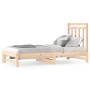 Sofá cama extraíble madera maciza de pino 2x(90x190) cm