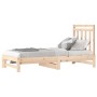 Sofá cama extraíble madera maciza de pino 2x(90x190) cm de vidaXL, Camas y somieres - Ref: Foro24-3108357, Precio: 142,33 €, ...
