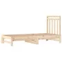 Removable sofa bed solid pine wood 2x(90x190) cm by vidaXL, Beds and slatted bases - Ref: Foro24-3108357, Price: 140,59 €, Di...
