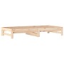 Sofá cama extraíble madera maciza de pino 2x(90x190) cm de vidaXL, Camas y somieres - Ref: Foro24-3108357, Precio: 142,33 €, ...