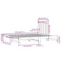 Sofá cama extraíble madera maciza de pino 2x(90x190) cm de vidaXL, Camas y somieres - Ref: Foro24-3108357, Precio: 142,33 €, ...