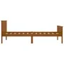 Solid pine wood bed frame honey brown 100x200 cm by vidaXL, Beds and slatted bases - Ref: Foro24-322189, Price: 98,76 €, Disc...
