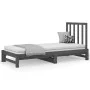 Removable sofa bed solid gray pine wood 2x(90x200) cm by vidaXL, Beds and slatted bases - Ref: Foro24-3108319, Price: 183,15 ...